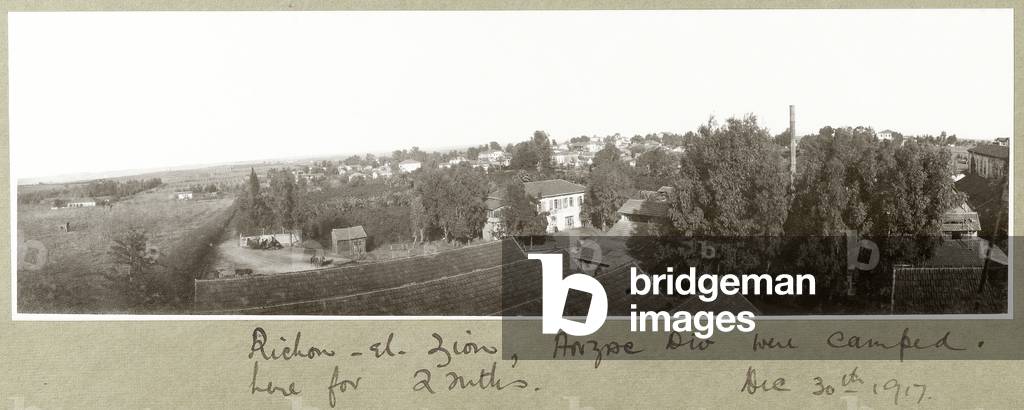 Richon-el-Zion, 30th December 1917 (b/w photo)