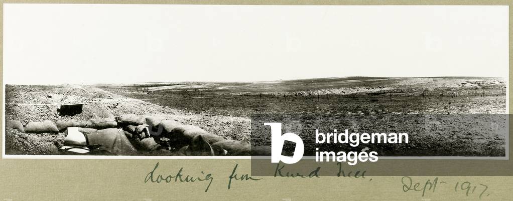 Looking from Kurd Hill, September 1917 (b/w photo)