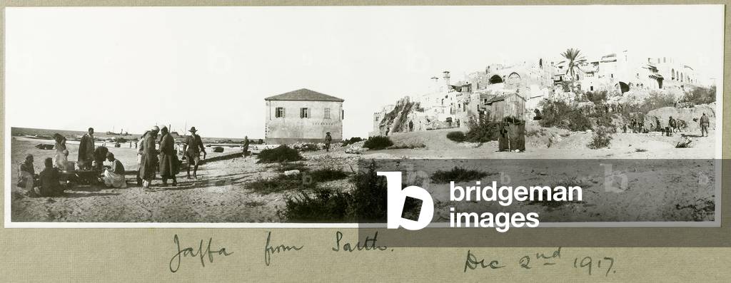 Jaffa from the South, 2nd December 1917 (b/w photo)
