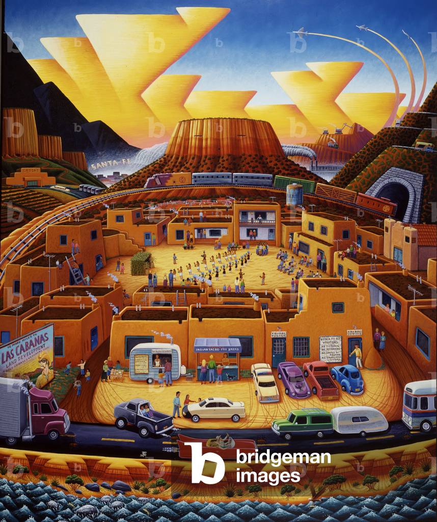 Indian County Today, 1996-97 (oil on canvas)