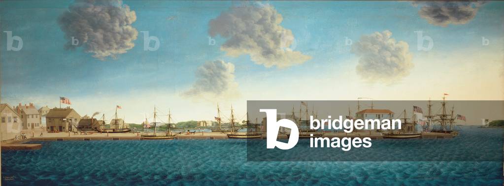 Crowninshield's Wharf, 1806 (oil on canvas)