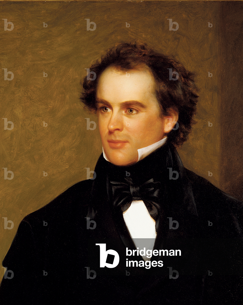 Nathaniel Hawthorne (1804-64) 1840 (oil on canvas)