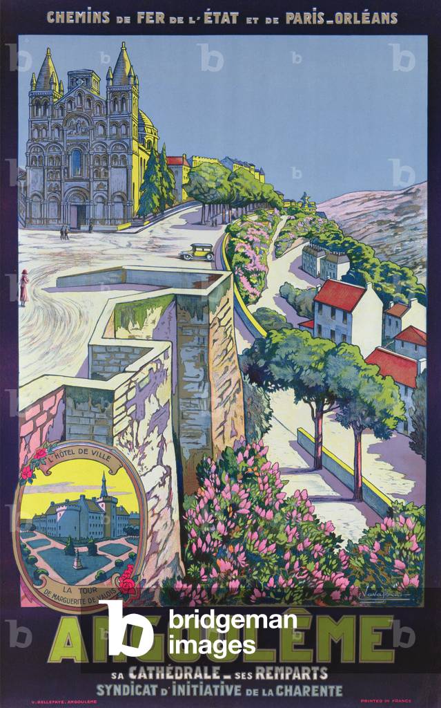 Poster advertising Angouleme (lithograph)