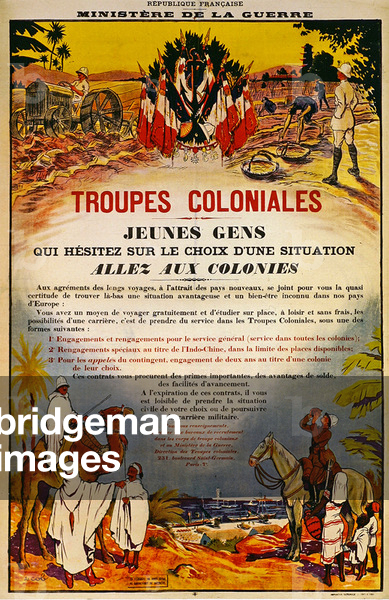 Colonial Troops (colour litho)