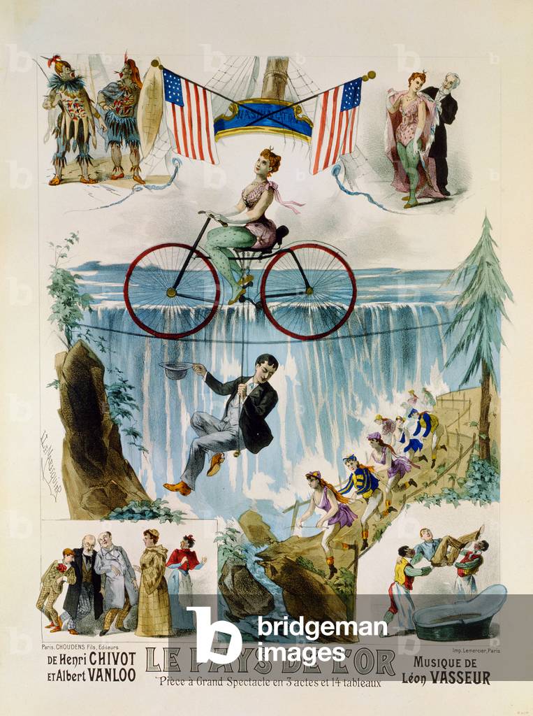 Poster advertising 'Le Pays d'Or' ('The Land of Gold'), c.1880 (colour litho)