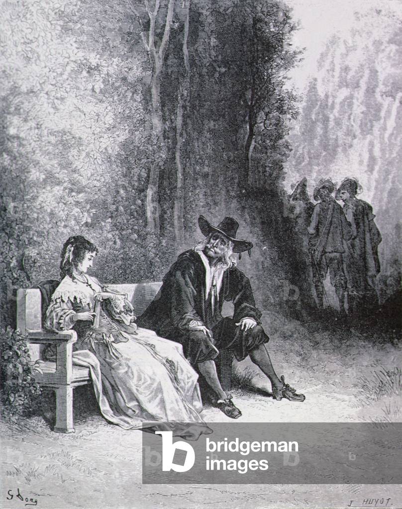 The Girl, from 'Fables' by Jean de La Fontaine (engraving, 19th century)