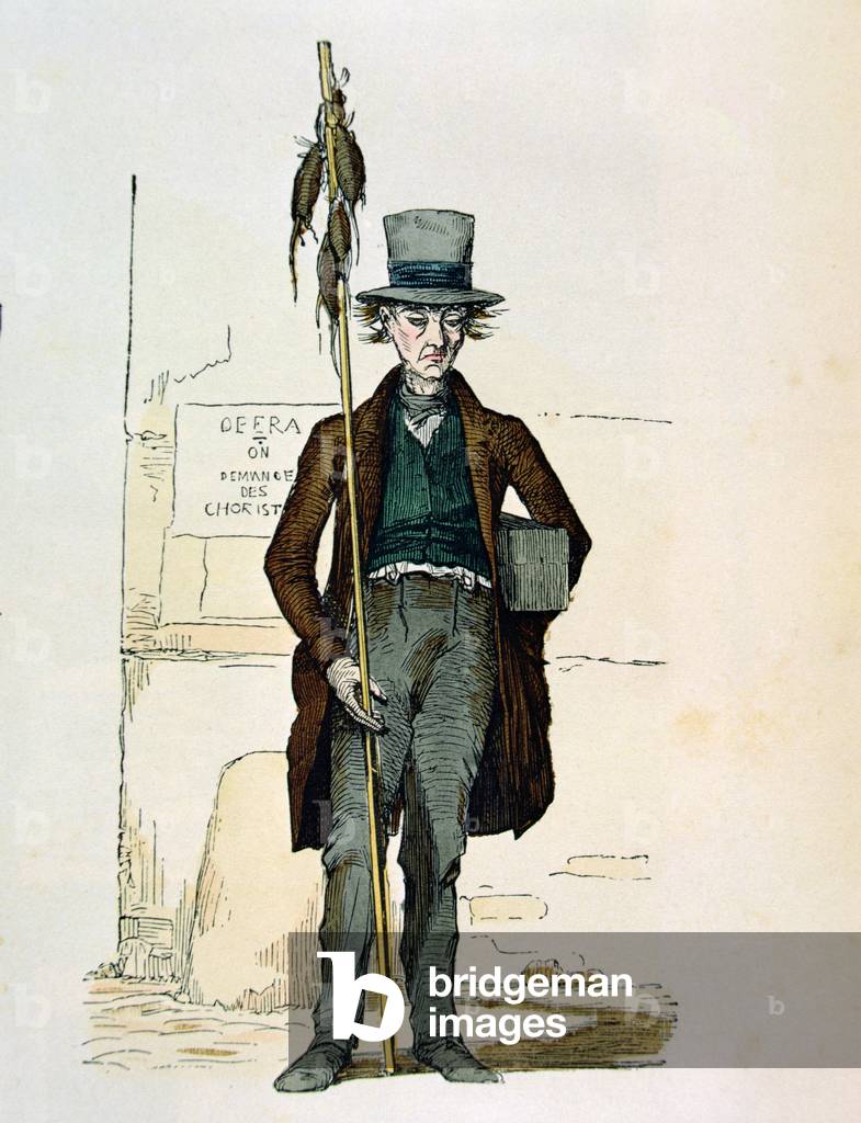 Rat Poison Seller, 1845 (incisione a colori)