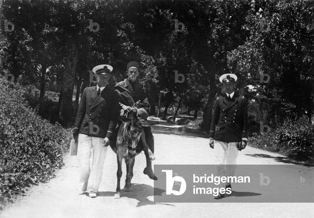 Paul-Emile Victor, french navy officer in Tlemcen, Algeria, May, 1930 (b/w photo)