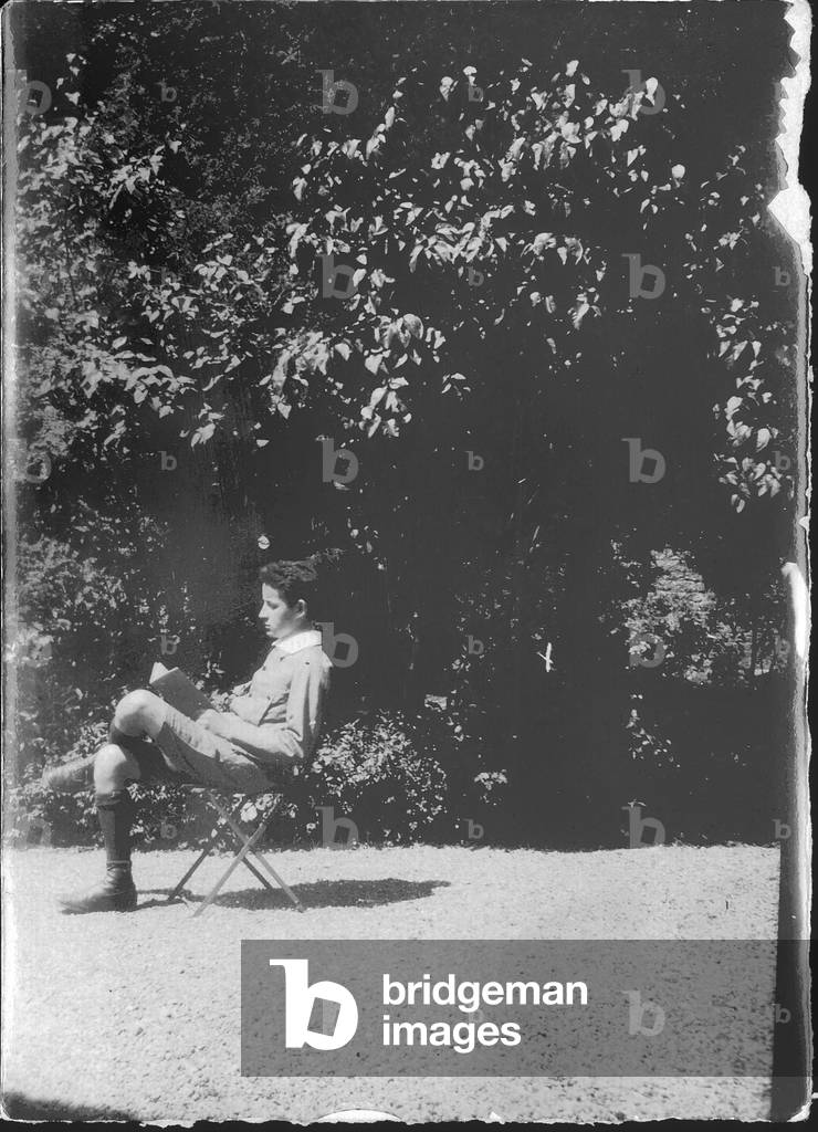 Paul-Emile Victor (17 years old), Lons-le-Saunier, Jura, France, 1924 (b/w photo)