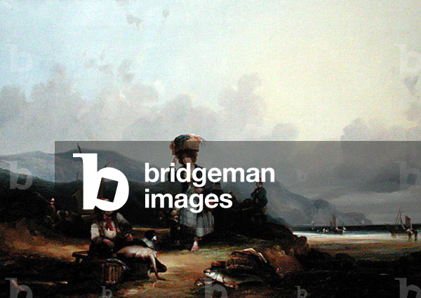 Fisherfolk - Isle of Wight (oil on canvas)