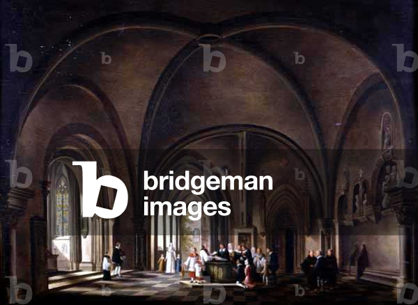 The Baptism, 1826 (oil on panel)