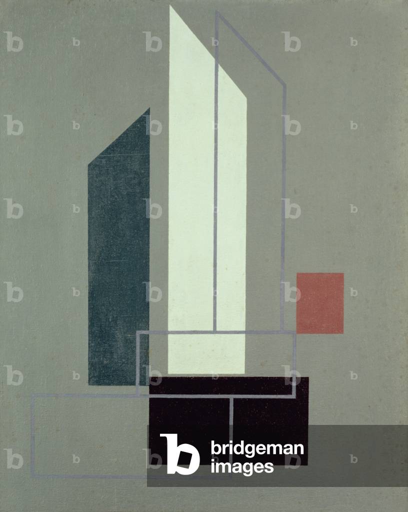 Gemälde II, 1937 (Eiertempera auf Leinwand über Bord gelegt)