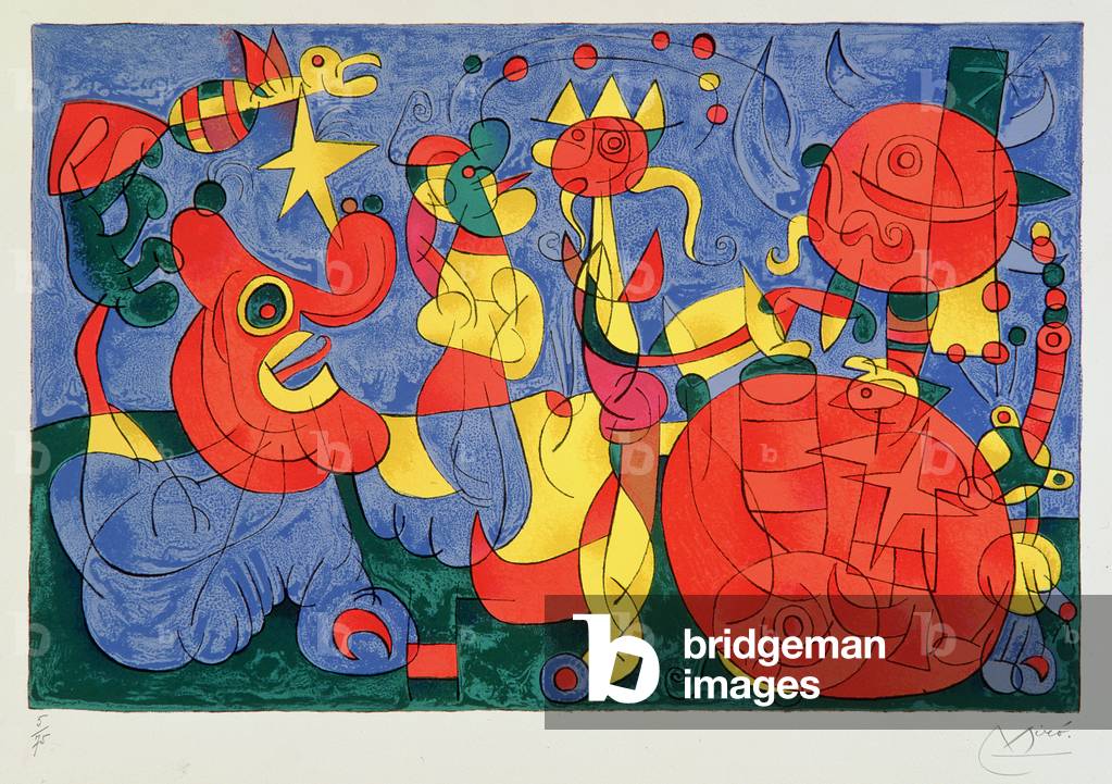 Ubu der König, 1966 (Farblithographie)