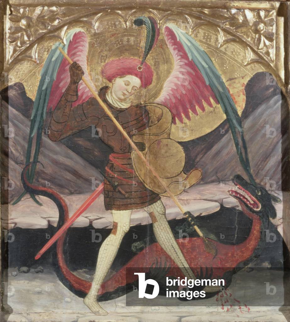 St Michael Vanquishing Evil, c.1480 (tempera on panel)