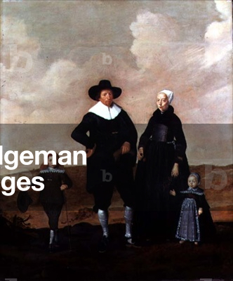 Portrait of a West Friesian Couple with Their Two Children (oil on panel)