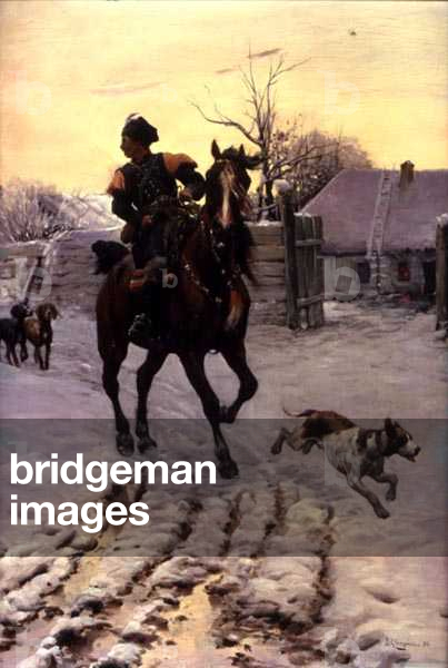 A Cossack Rider, 1888 (oil on canvas)