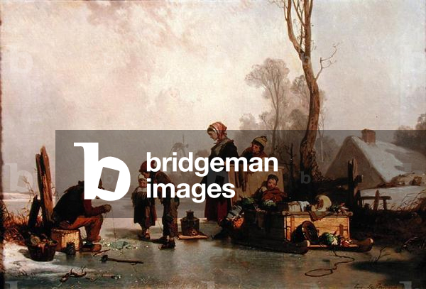 An Afternoon's Catch, 1866 (oil on canvas)