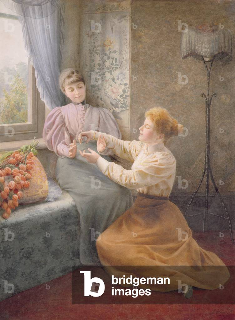 The Cat's Cradle, 1900 (w/c and bodycolour on paper)