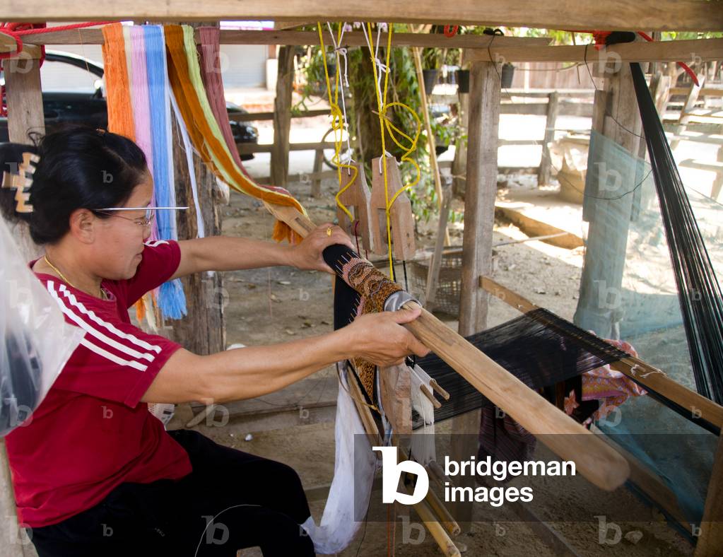 Thailand: Tin chok weaver, Mae Chaem, Chiang Mai Province