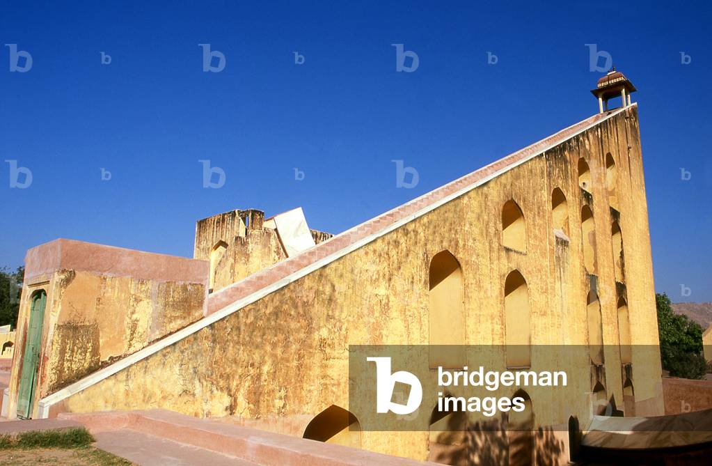 India: Part of the Jantar Mantar, Maharaja Sawai Jai Singh's 1728 astronomical observatory, Jaipur, Rajasthan
