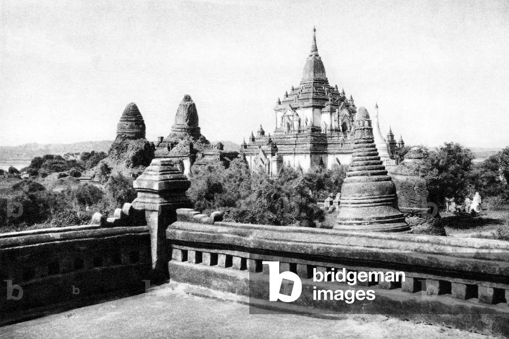 Burma/ Myanmar: Gawdawpalin Pagoda in Bagan, Upper Burma, c.1920s.