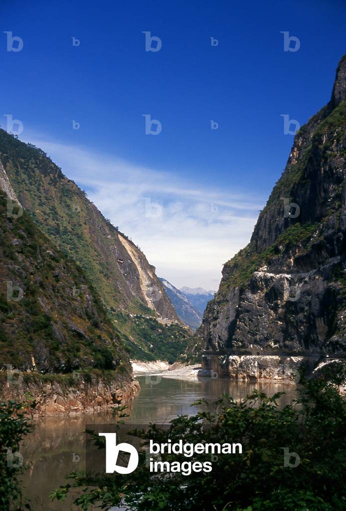 China: The entrance to Tiger Leaping Gorge north of Lijiang, Yunnan Province