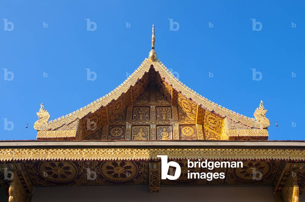 Thailand: Viharn roof detail, Wat Chiang Chom (Wat Chedi Plong), Chiang Mai