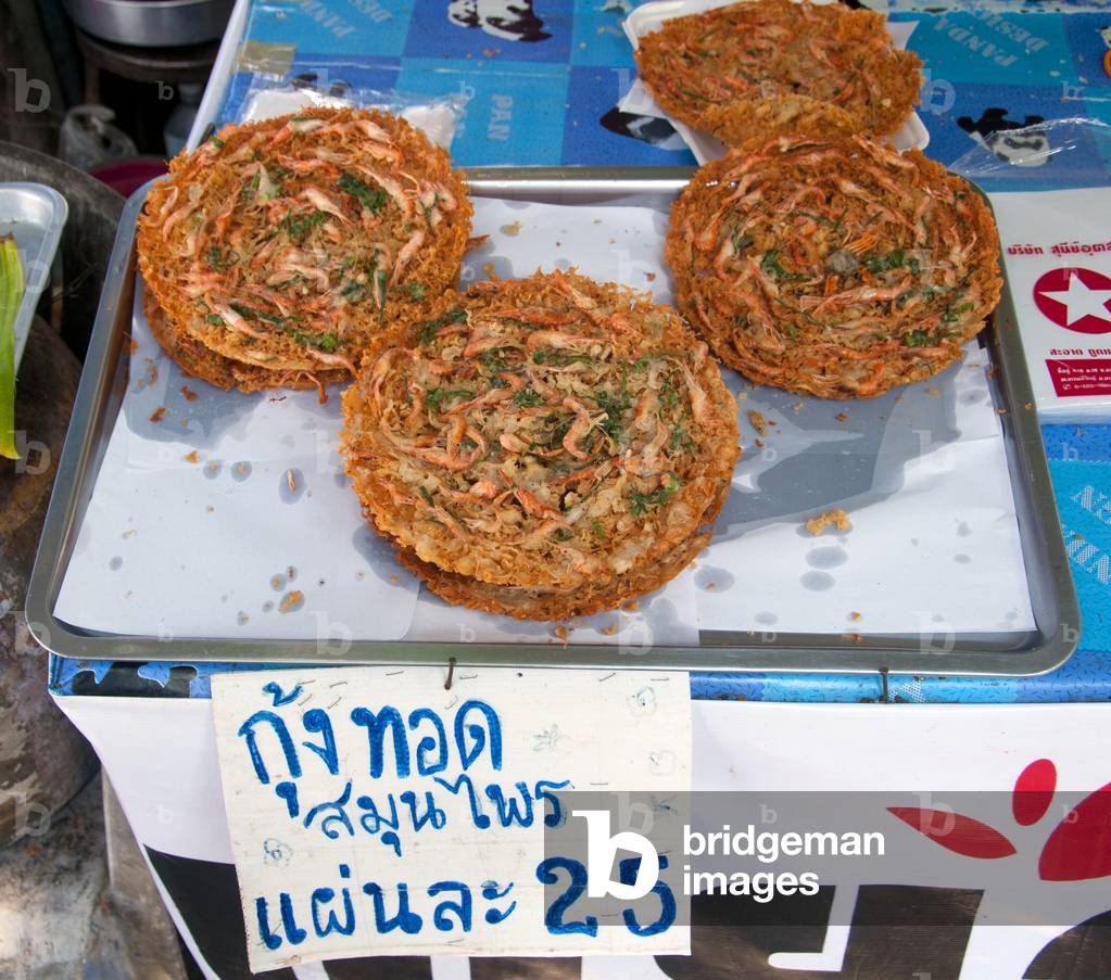 Thailand: Crunchy snacks made with Mekong River prawns at Kaeng Khut Khu, Loei Province
