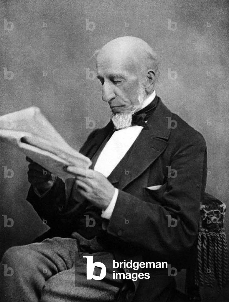 John Murray Forbes (1813 - 1898) was an American railroad magnate, 19th century (photo)