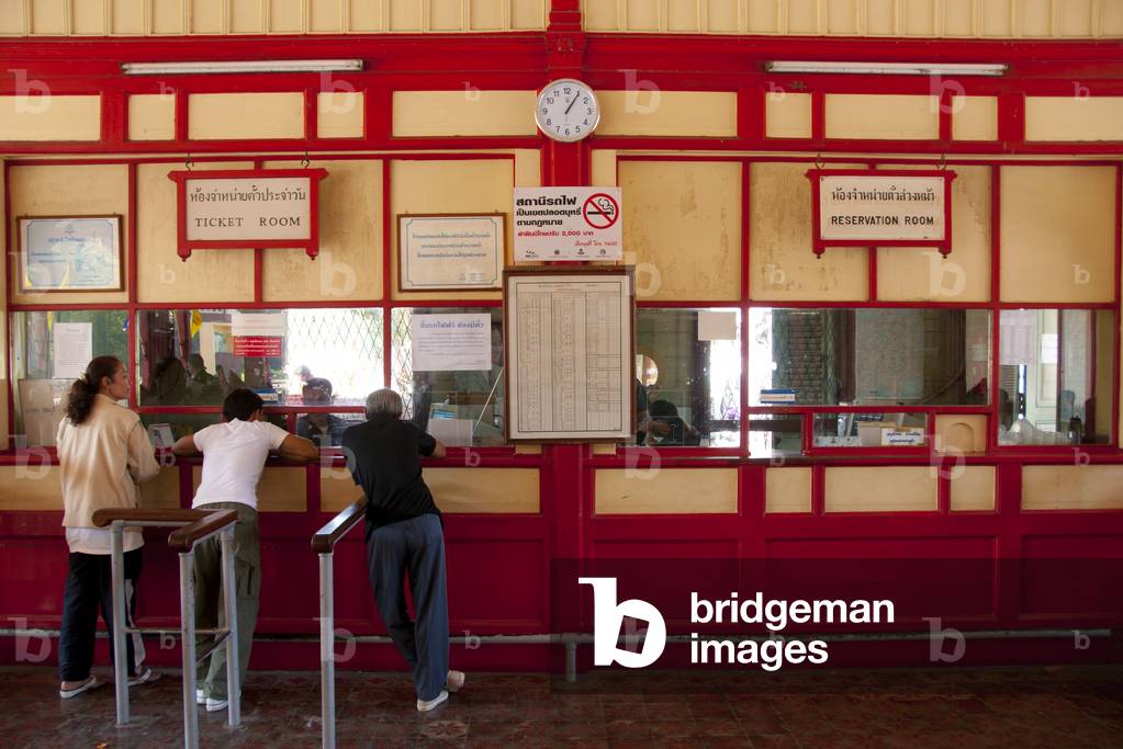 Thailand: Old ticket office at Hua Hin Railway Station, Hua Hin, Prachuap Khiri Khan Province