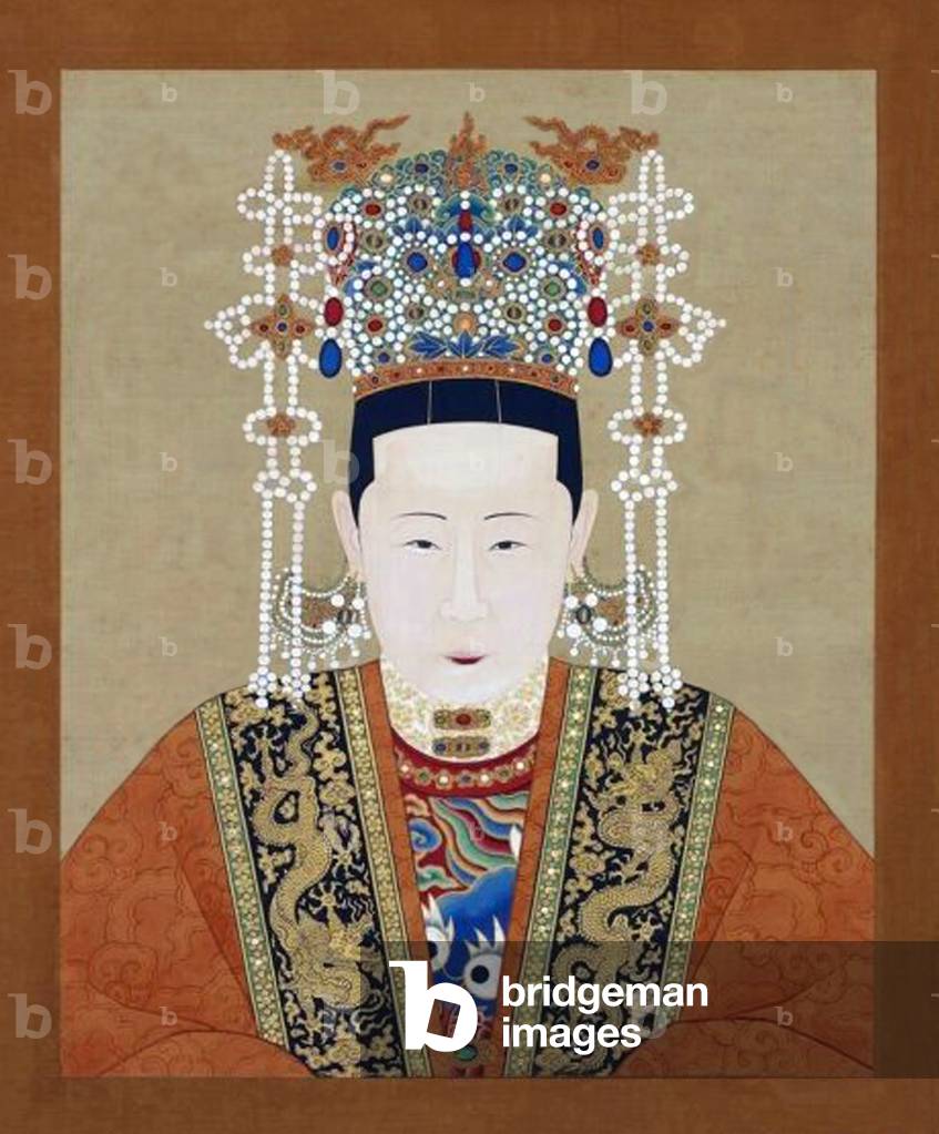 China: Empress Xiaokangjing, consort of the 10th Ming Emperor Hongzhi (r. 1487-1505).