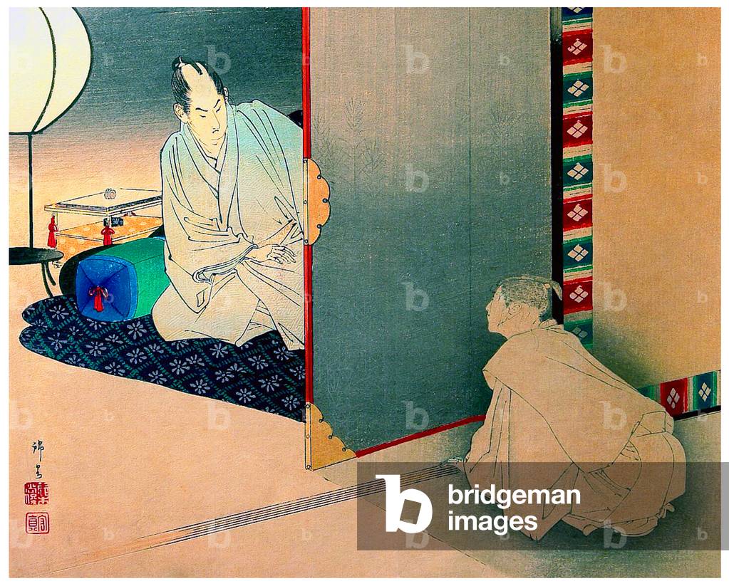 Japan: 'Ghost Visitor', Suzuki Kinsen (1867-1945), c. 1900-1910