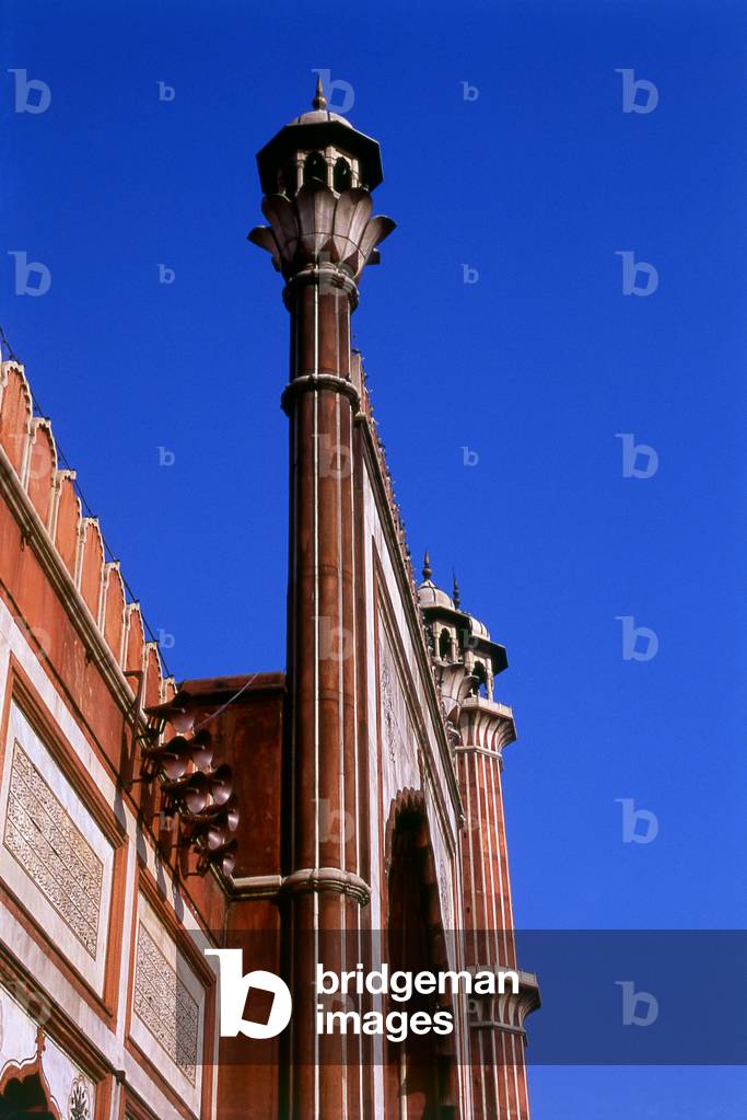 India: The Jama Masjid, India's largest mosque, Delhi