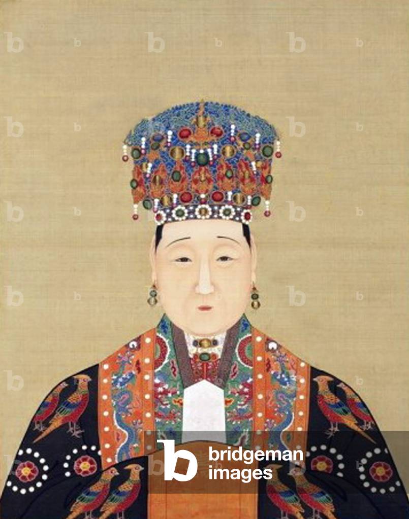 China: Empress Xiaoding, consort of the 13th Ming Emperor Longqing (r. 1567-1572).