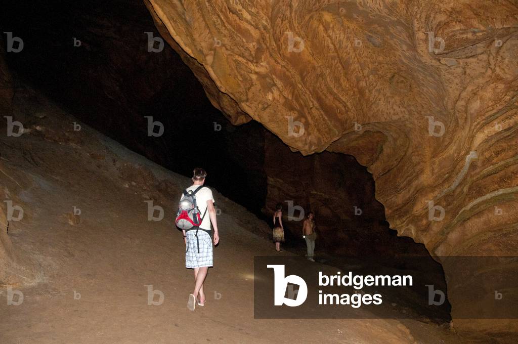 Thailand: A large cavern within Tham Khao Mai Kaew cave, Ko Lanta, Krabi Province