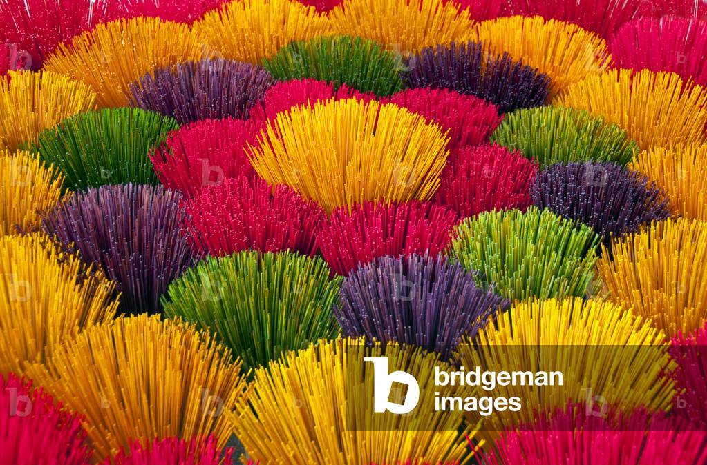 Vietnam: Bunches of incense sticks for sale in a shop near the tomb of Emperor Tu Duc, Hue