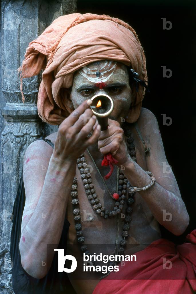Nepal Hashish smoking sadhu Pashupatinath Kathmandu