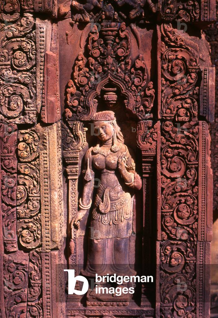 Cambodia: Devata (Divine Nymph), Banteay Srei (Citadel of the Women), near Angkor