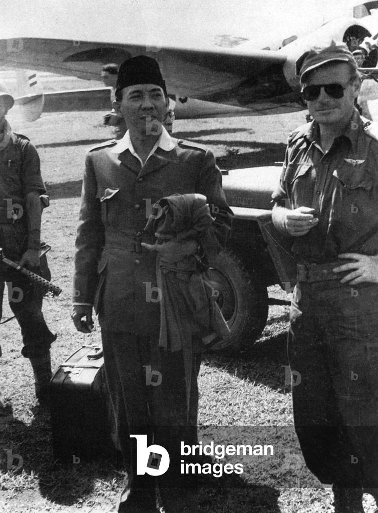 Indonesia: President Sukarno under Dutch arrest in January, 1949. A year later he would return to Jakarta in triumph.