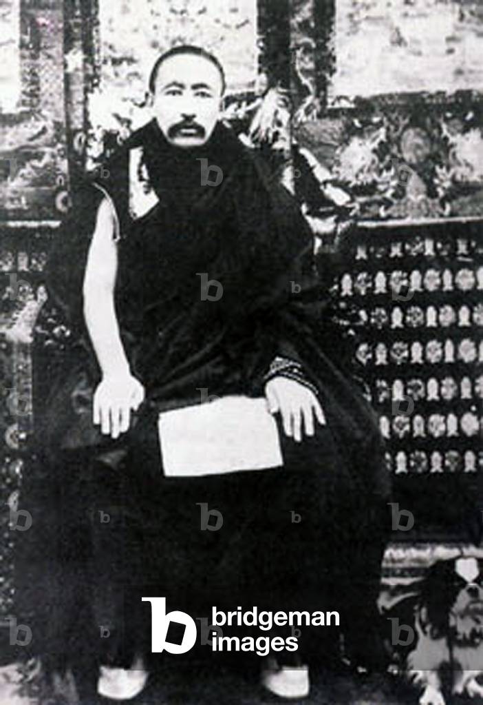 China / Tibet: Thubten Chokyi Nyima, the 9th Panchen Lama (1883-1937).