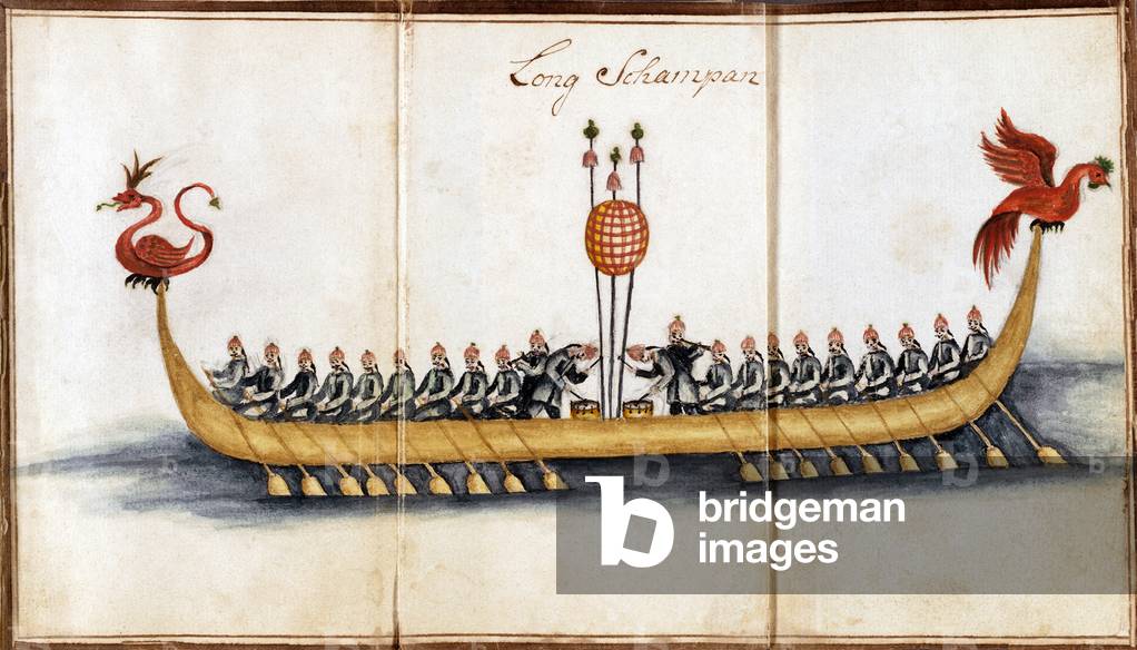 China: A long boat or long sampan, Canton (Guangzhou), c.1749