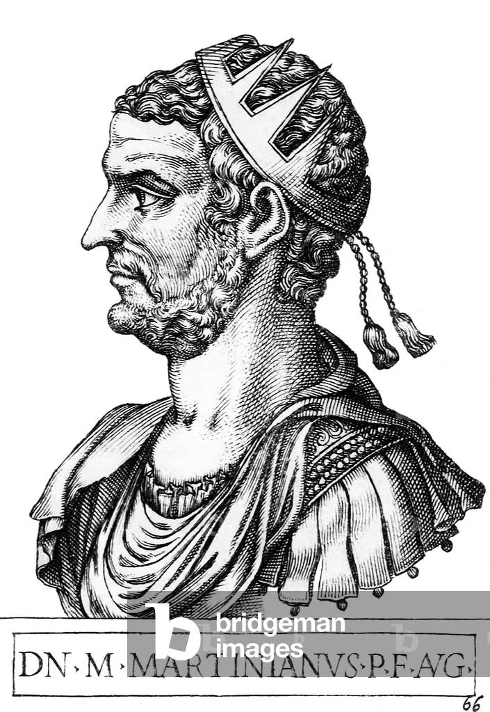 Italy: Martinian (-325), joint 58th Roman emperor, from the book 