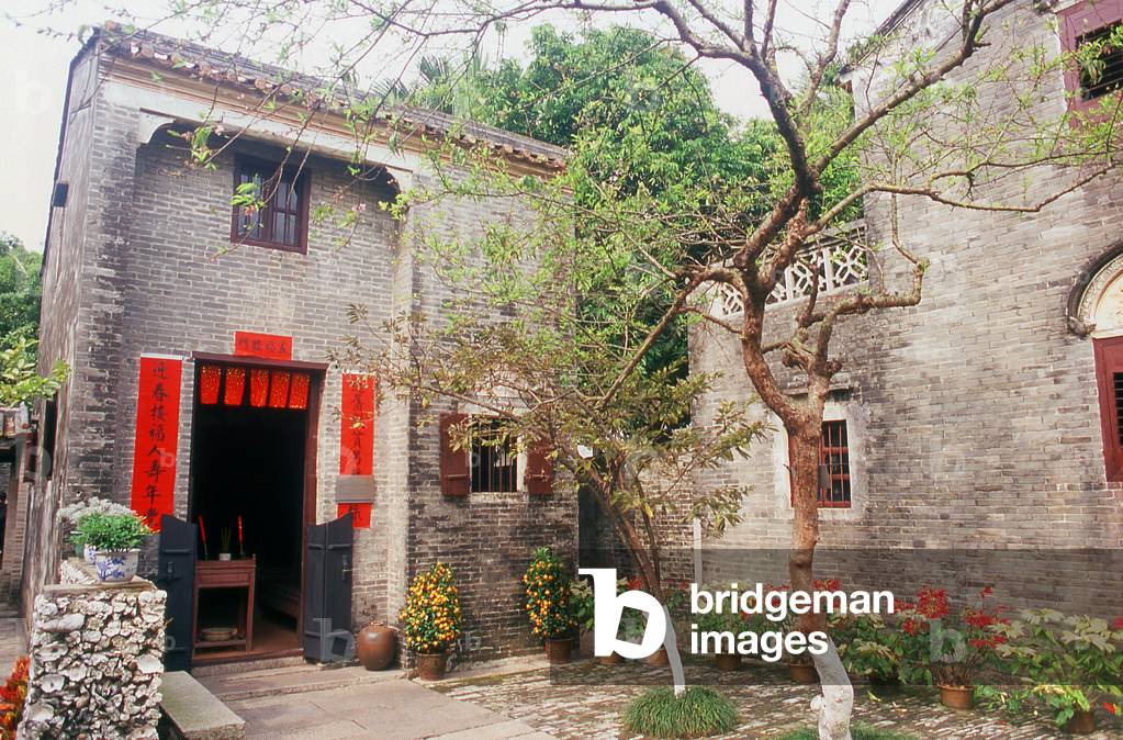 China: Recreated village, Dr. Sun Yatsen Residence Museum, Cuiheng, Guangdong Province