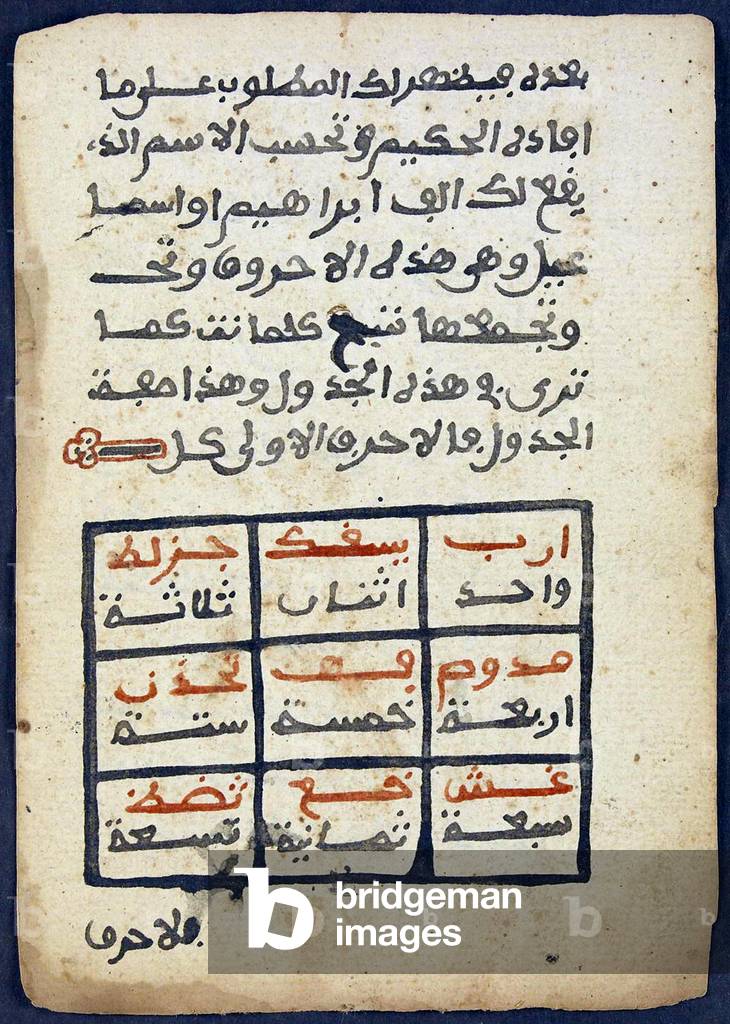 Mali: Astronomical treatise from the Kitab hisab al-nimar wa huwa fi 'ilm al-nujum, or  'Calculation of numbers in the science of astronomy', Timbuktu, 16th century
