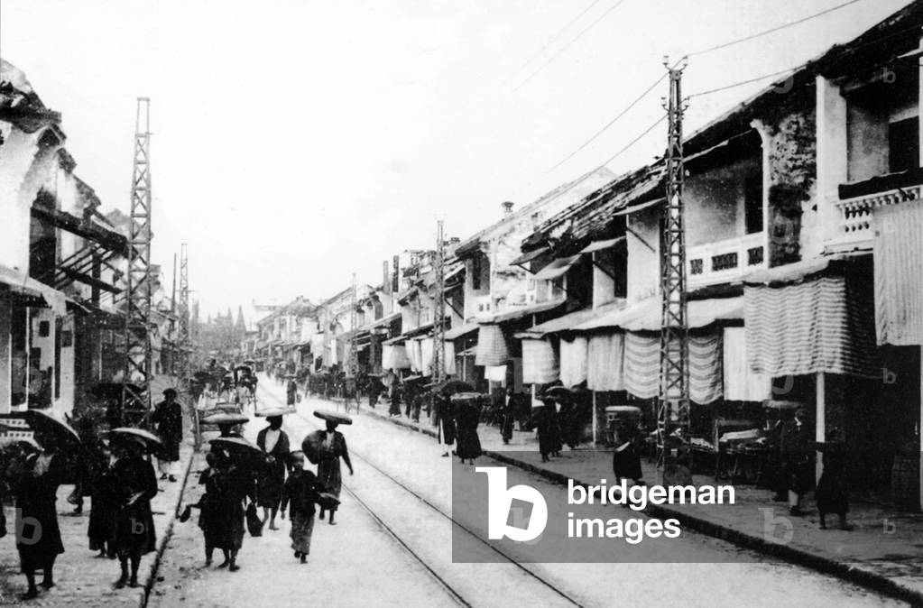 Vietnam: Hang Duong or Sugar Street, Old Quarter, Hanoi (early 20th century)