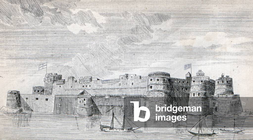 India: 'The West View of Surat Castle' 1722.