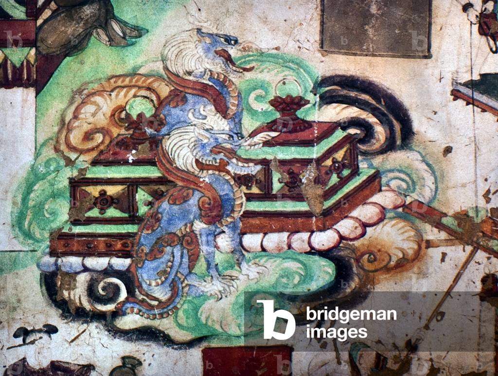 China: A scene from the Maitreya Sutra,  Cave 25, Yulin Caves, Tang Dynasty (618-907)