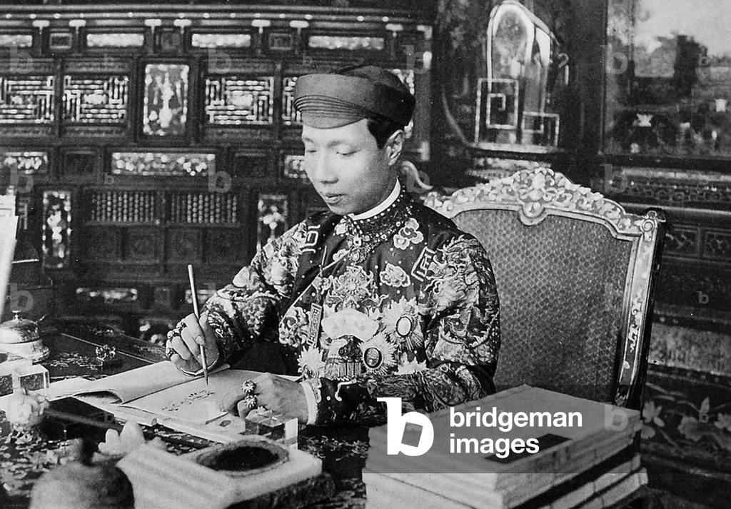 Vietnam: Emperor Khai Dinh (8 October 1885 - 6 November 1925), 12th emperor of the Nguyen Dynasty, in 1916.
