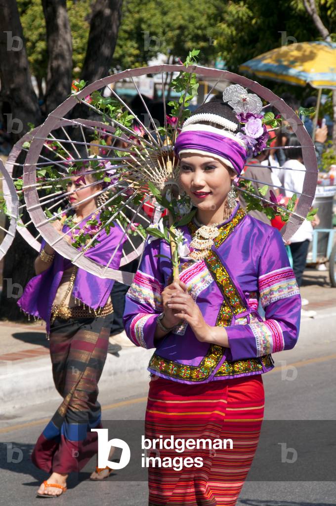 Thailand: Festival beauty, Chiang Mai Flower Festival Parade, Chiang Mai, northern Thailand