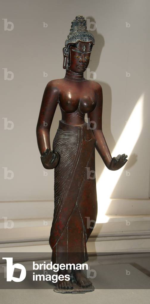 Vietnam: Cham bronze figure of Tara, a female bodhisattva, 9th century, Cham Museum, Danang